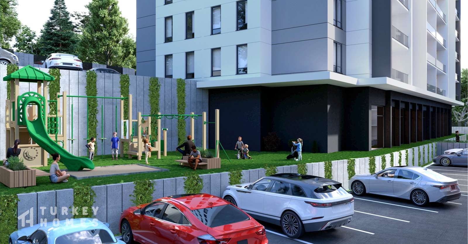 Luxury Nature View Bursa Apartments - On-site parking and play area