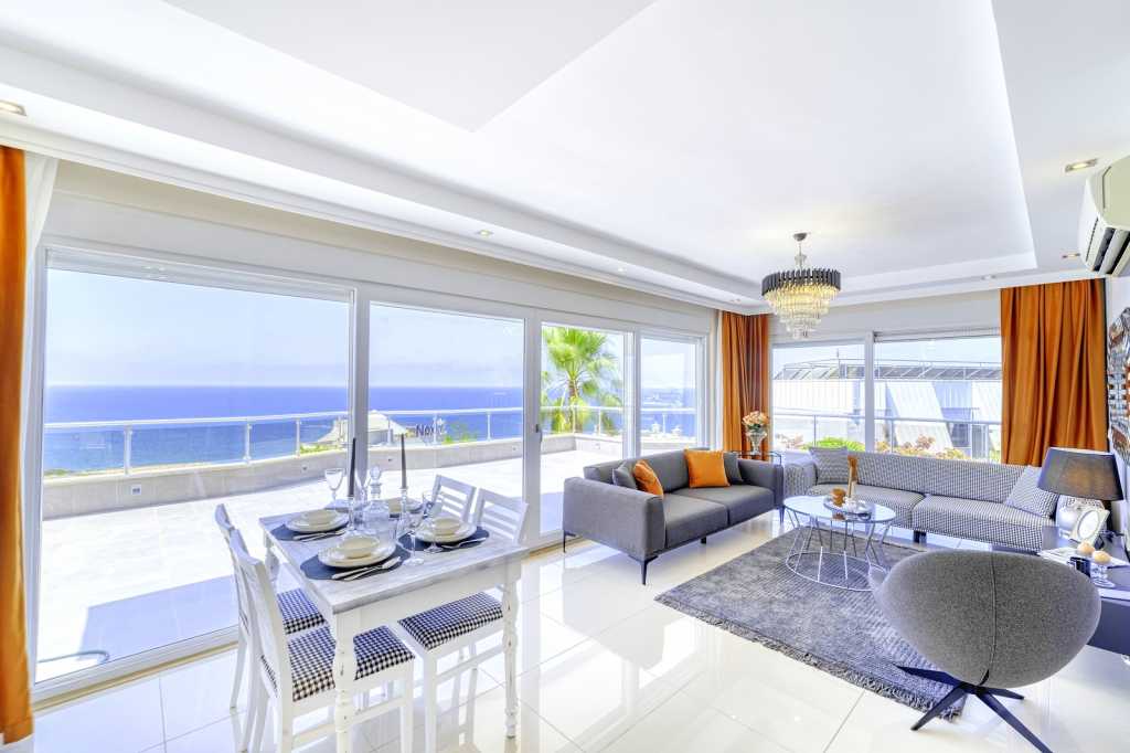 Luxus-Apartment mit Meerblick in Alanya
