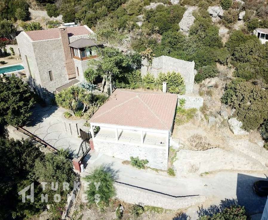 Bodrum-Yalikavak-stone-villa-for-sale-Aerial View of the land