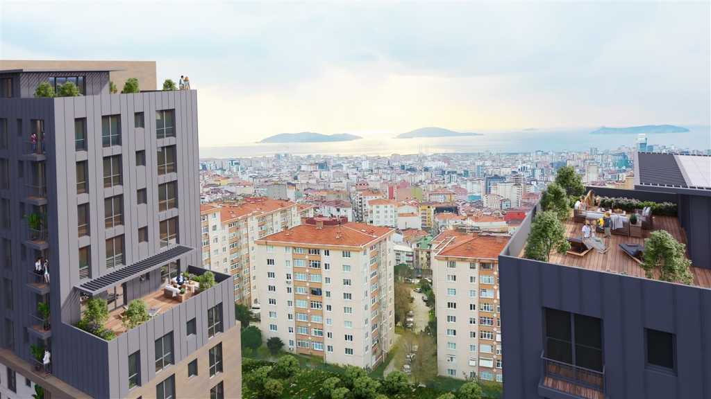 Off-Plan-Apartment in Istanbul Asien - Meerblick