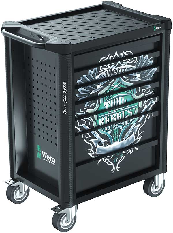 Exclusive roller cabinet in the Tool Rebel design.